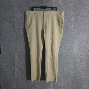 Michael Kors Pants Men 42x30 Brown Solid Flex Stretch Comfort Nylon Performances